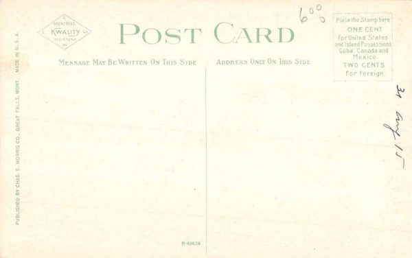 Havre Montana First Street Looking West Antique Postcard K106762 - Image 2