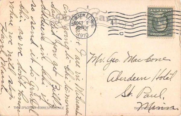 Milwaukee Wisconsin Whitefish Bay Resort Main Entrance Antique Postcard J80867 - Image 2
