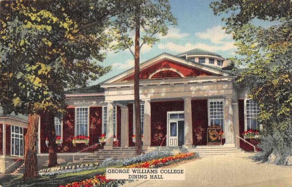 College Camp Wisconsin George Williams College Camp Antique Postcard J80883