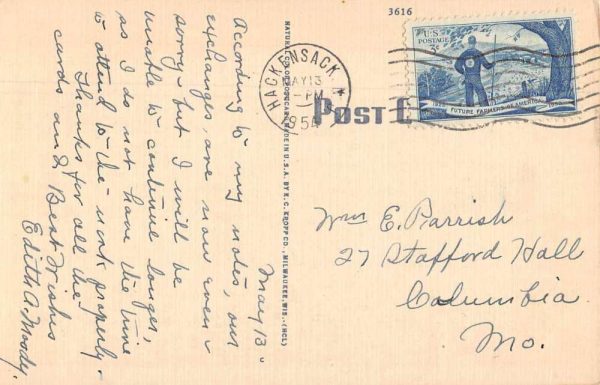 Beloit Wisconsin Beloit College Art Hall Antique Postcard J80895 - Image 2