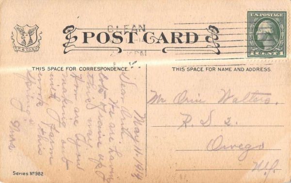 Olean New York Couple Comic Travelers Antique Postcard K106840 - Image 2
