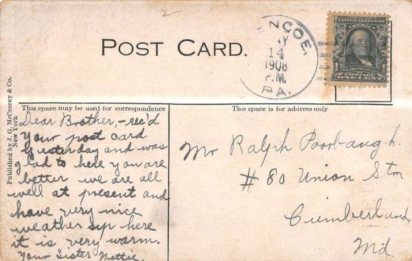 Cumberland Maryland Narrows Park Scenic View Antique Postcard K106861 - Image 2