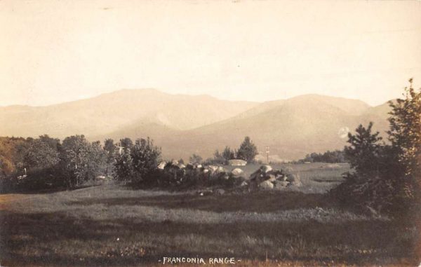 Franconia Range New Hampshire Scenic Real Photo Antique Postcard K106905