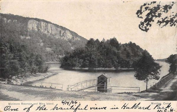 Meriden Connecticut Reservoir Mine Island Antique Postcard K106915