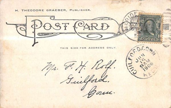 Meriden Connecticut Reservoir Mine Island Antique Postcard K106915 - Image 2