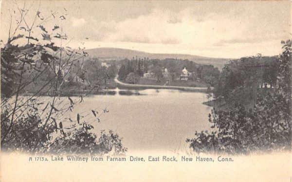 New Haven Connecticut East Rock Lake Whitney Antique Postcard K106919