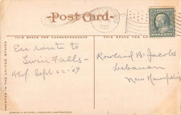 Pocatello Idaho Center Street Scene Historic Bldgs Antique Postcard K106971 - Image 2