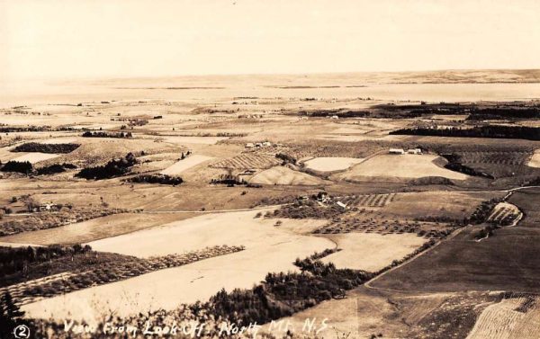 North Mountain Nova Scotia Canada Birdseye View Real Photo Postcard K106982