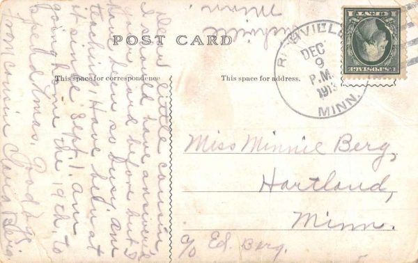 Richville Minnesota Public School Street View Antique Postcard K107042 - Image 2