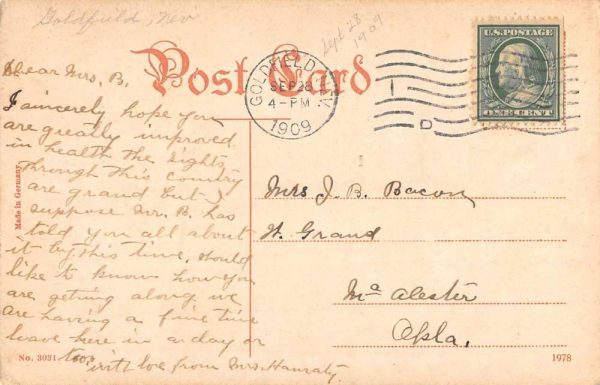 Denver Colorado Entrance White City At Night Antique Postcard K107091 - Image 2