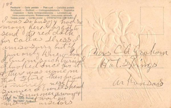 Denver Colorado Note Letter Envelope Message Antique Postcard K107092 - Image 2