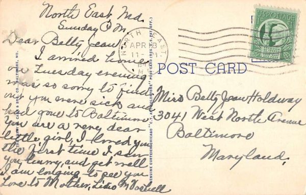 North East Maryland Horse Shoe Point Farm Waterfront Antique Postcard K107116 - Image 2