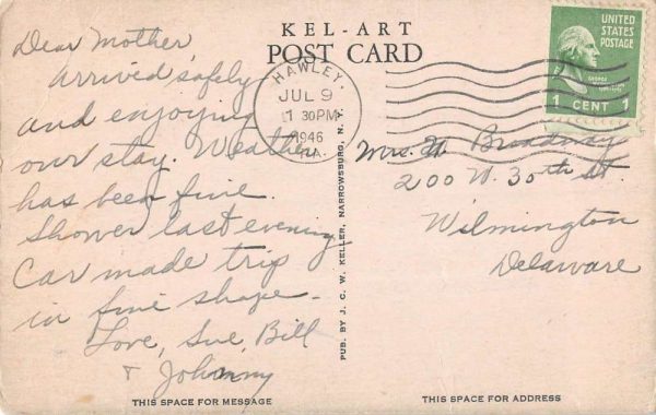 Tafton Pennsylvania Ikenmary Cottage Pocono Mts Antique Postcard K107155 - Image 2
