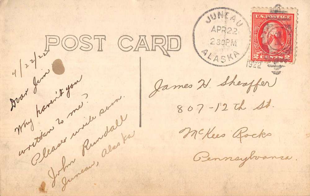 Juneau Alaska Mill Waterfront Real Photo Antique Postcard K107184 - Image 2