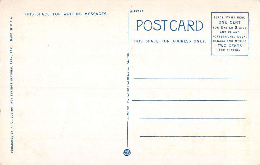 Hot Springs National Park Arkansas Extinct Volcano Antique Postcard K107264 - Image 2