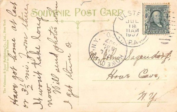 Ulster Pennsylvania River Scene Waterfront Antique Postcard K107280 - Image 2