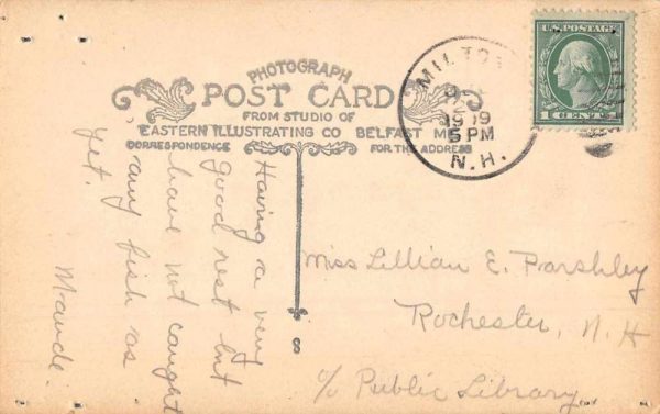 Milton New Hampshire New Bridge Camps Cabins Real Photo Antique Postcard J80994 - Image 2