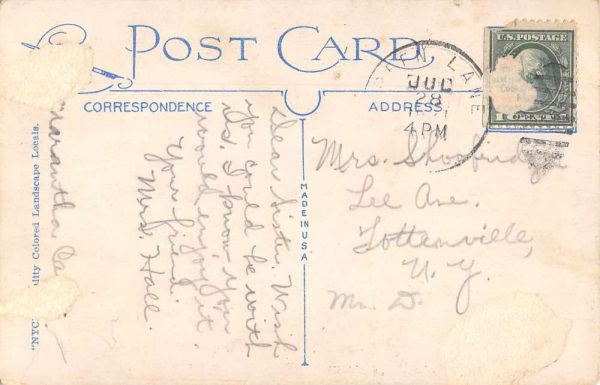 Green Lane Pennsylvania Greetings Scenic View Antique Postcard J80998 - Image 2