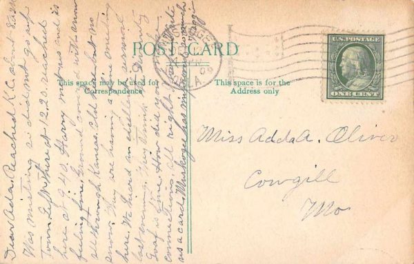 Muskogee Oklahoma Hyde Park Scenic View Antique Postcard J81072 - Image 2