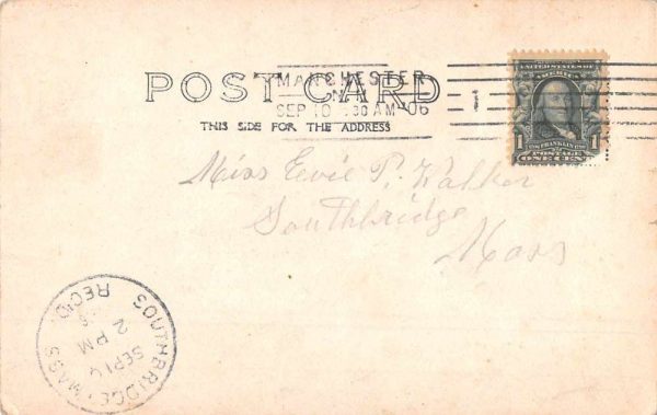 Manchester New Hampshire Residence Real Photo Antique Postcard J81085 - Image 2