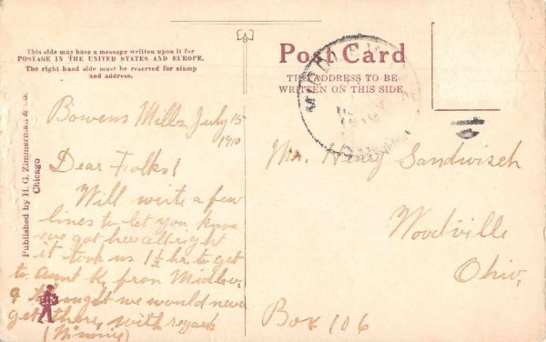 Middleville Michigan Thornapple Electric Power Dam Antique Postcard J81112 - Image 2