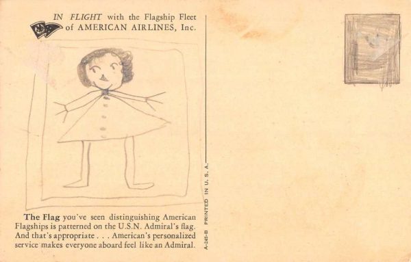 American Airlines Mail Flagship Boston Pilot Antique Postcard K107432 - Image 2