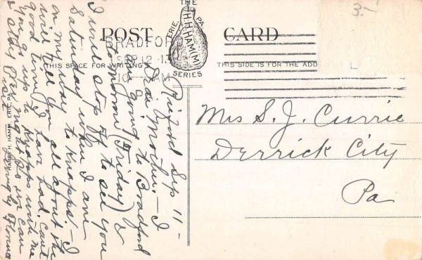 Bradford Pennsylvania Edgewood Club Street View Antique Postcard K107449 - Image 2