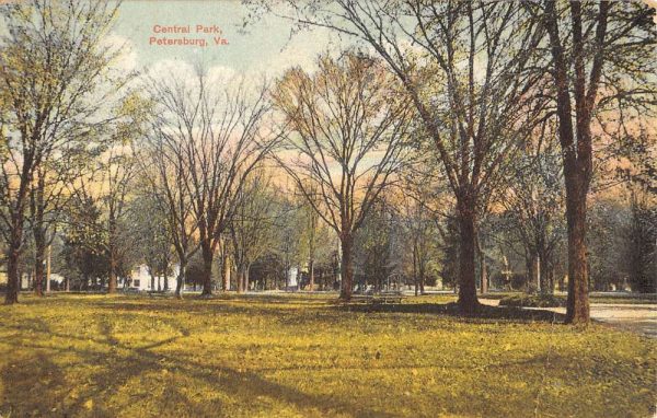 Petersburg Virginia Central Park Scenic View Antique Postcard K107460