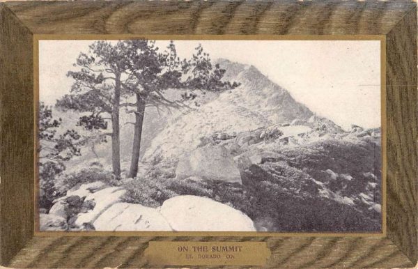 El Dorado Colorado On The Summit Scenic View Antique Postcard K107468