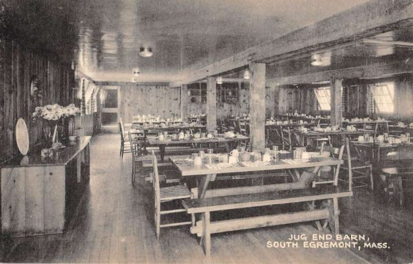 South Egremont Massachusetts Jug End Barn Interior Antique Postcard K107492
