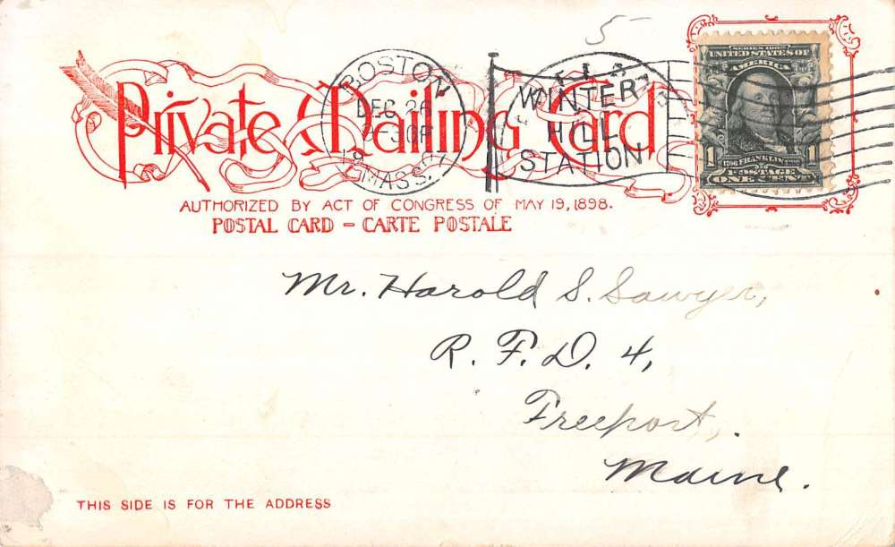 Somerville Massachusetts English Latin High School Antique Postcard K107507 - Image 2