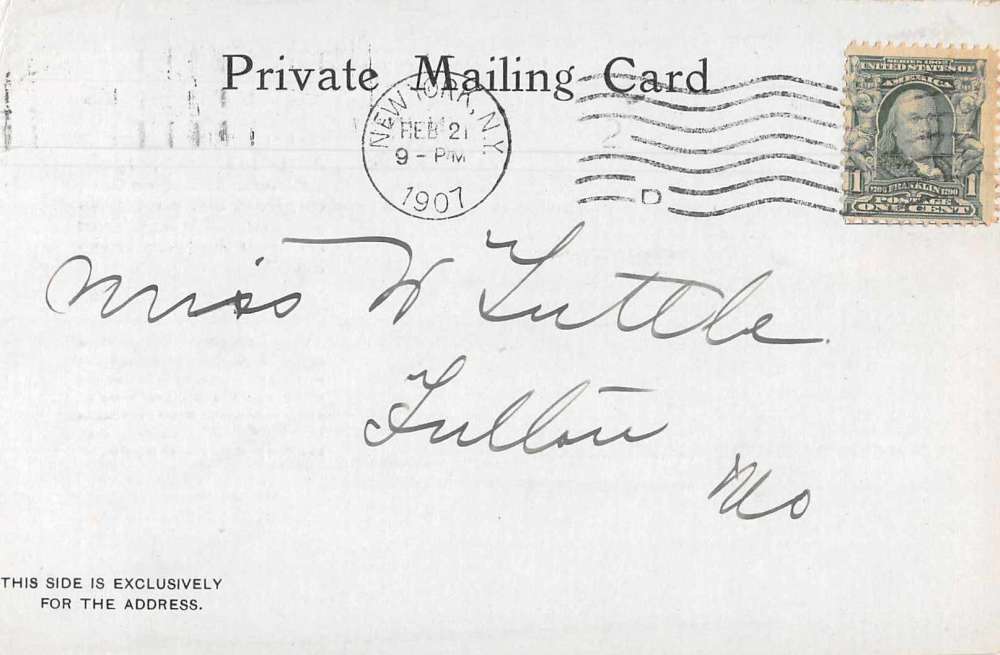 Villefranche France Harbor Hamburg-American Line Private Mail Postcard J81185 - Image 2