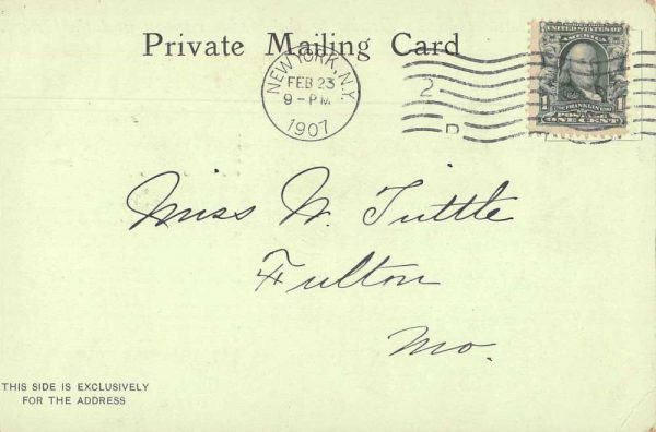 Syracuse Italy Catacombs Hamburg-American Line Private Mail Postcard J81188 - Image 2