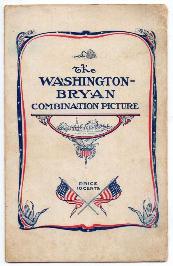 President Washington Bryan Combination Picture Novelty Postcard J81214