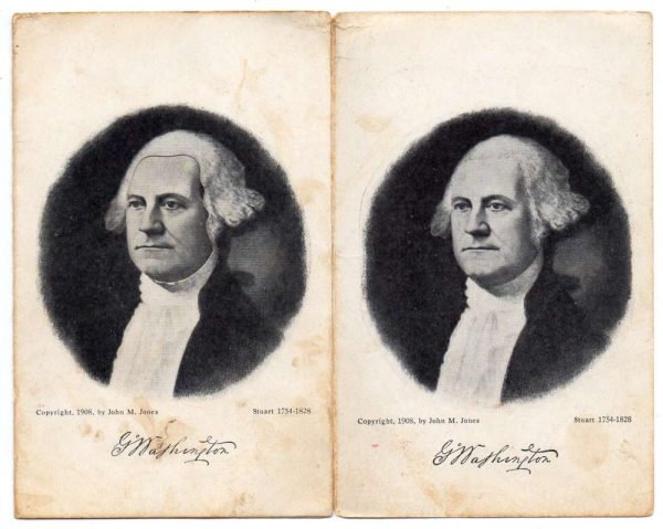 President Washington Bryan Combination Picture Novelty Postcard J81214 - Image 3