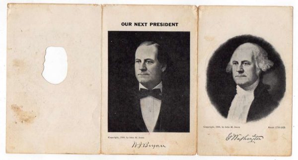 President Washington Bryan Combination Picture Novelty Postcard J81214 - Image 4