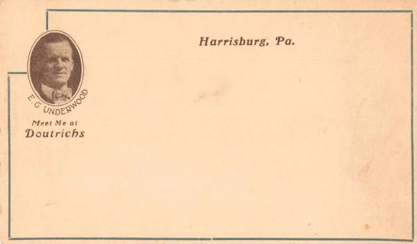 Harrisburg Pennsylvania Doutrichs Department Store Greeting Postcard J81267