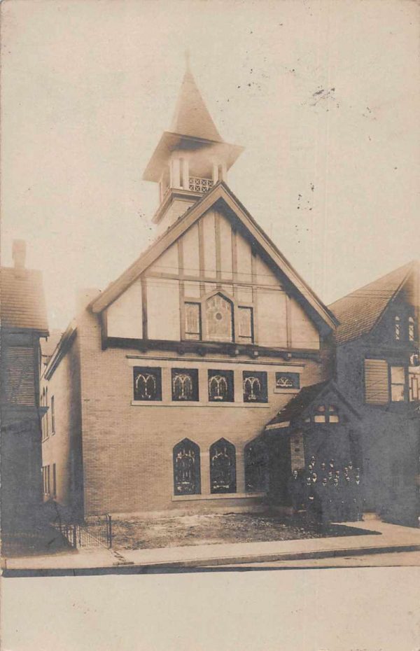 Turtle Creek Pennsylvania Church Real Photo Antique Postcard J81268