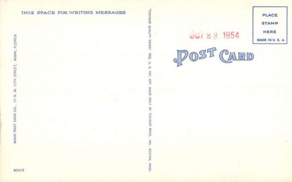 Coral Gables Florida Way Looking East Antique Postcard K107757 - Image 2