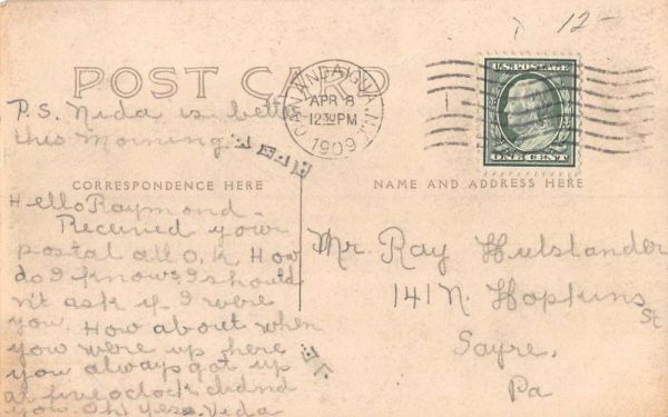Canandaigua New York St Marys Church Real Photo Antique Postcard K107769 - Image 2