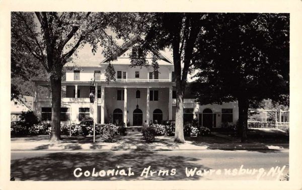 Warrensburg New York Colonial Arms Real Photo Antique Postcard K107793