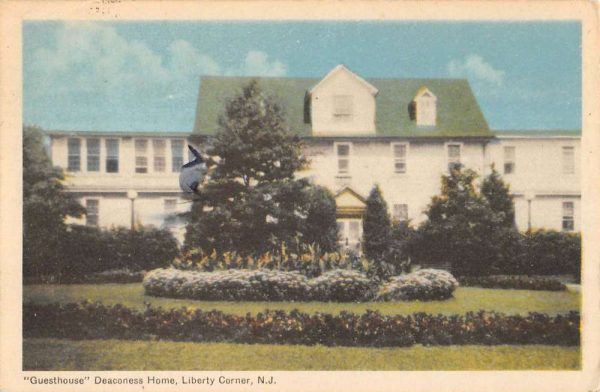 Liberty Corner New Jersey Deaconess Home Guest House Antique Postcard K107822