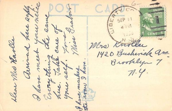 Liberty Corner New Jersey Deaconess Home Guest House Antique Postcard K107822 - Image 2
