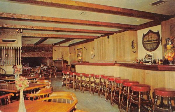 Absecon New Jersey Baremore Tavern Interior Vintage Postcard K107826