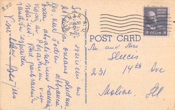 Belmar New Jersey Fifth Avenue Pavilion Garden Antique Postcard K107828 - Image 2