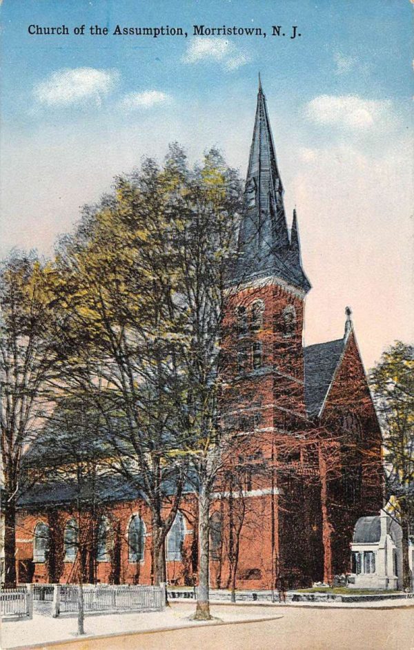 Morristown New Jersey Church Of Assumption Antique Postcard K107920
