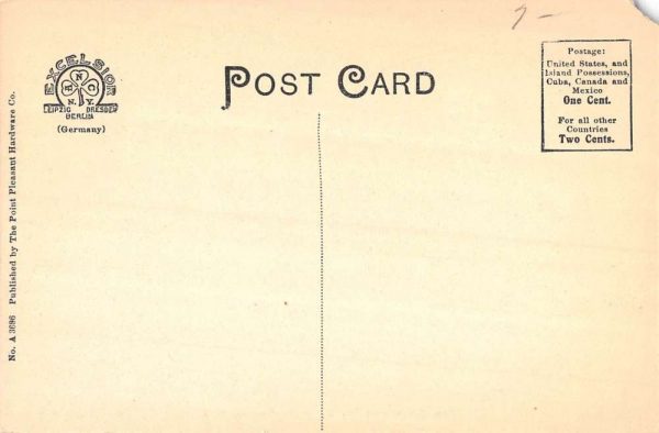 Point Pleasant New Jersey First Presbyterian Church Antique Postcard K107923 - Image 2