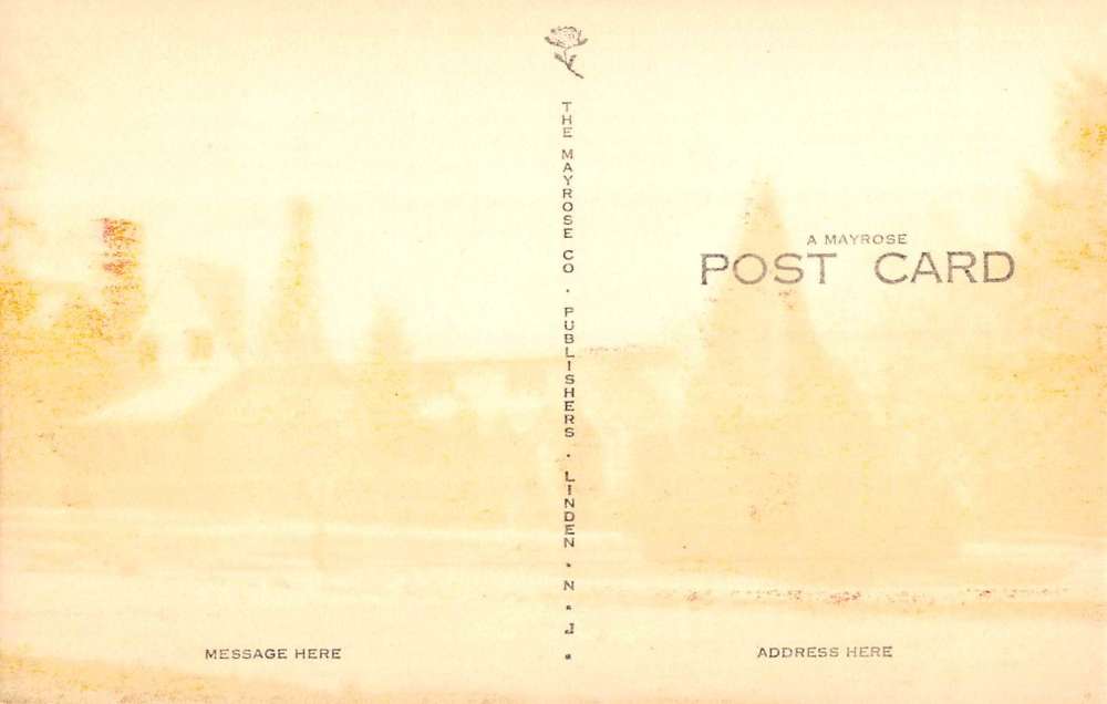 Ridgewood New Jersey First Presbyterian Church Antique Postcard K107960 - Image 2