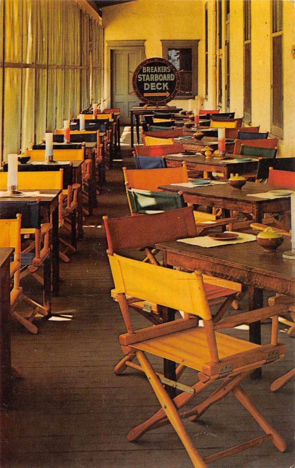 Spring Lake Beach New Jersey Starboard Deck at Breakers Hotel vintage pc Z50974