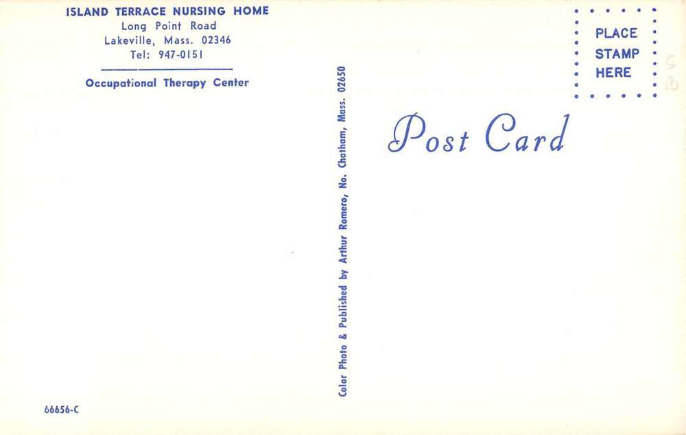 Lakeville Massachusetts residents Island Terrace Nursing Home vintage pc Z51052 - Image 2